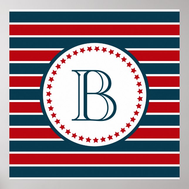 Monogrammdesign Poster (Vorne)