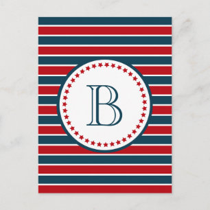 Monogrammdesign Postkarte