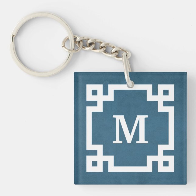 Monogrammdesign Schlüsselanhänger (Vorderseite)