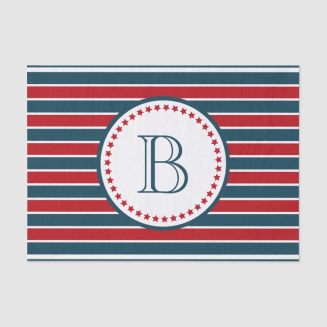 Monogrammdesign Seidenpapier (Vorderseite)