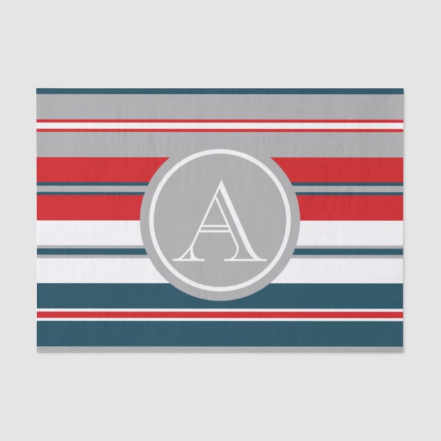 Monogrammdesign Seidenpapier (Vorderseite)