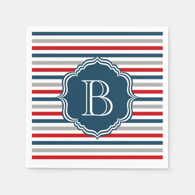 Monogrammdesign Serviette (Vorderseite)