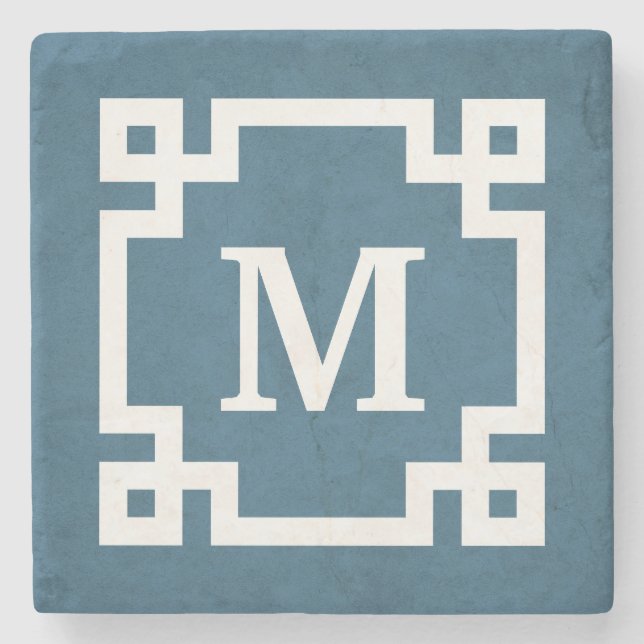 Monogrammdesign Steinuntersetzer (Vorderseite)