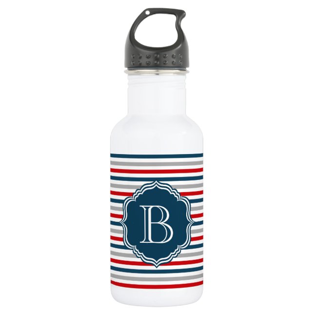 Monogrammdesign Trinkflasche (Vorderseite)