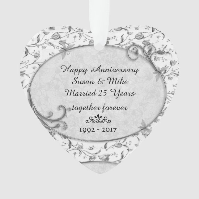 Monogramme 25ème Mariage Anniversaire Gardien Orna (devant)