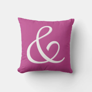 Monogramme à lettre initiale esperluette - coussin