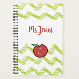 Monogramme Apple Enseignant hebdomadaire Planifica