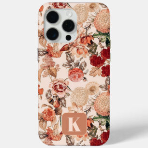 Monogramme Automne Automne coque iphone Floral