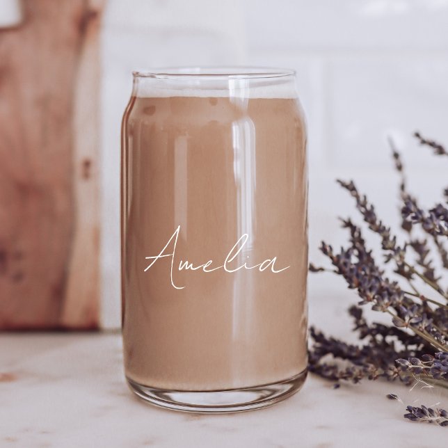 Monogramme blanc chic (Créateur téléchargé)