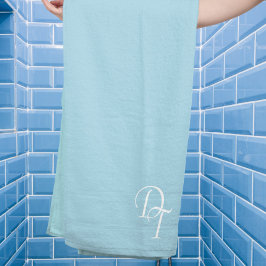 Monogramme - bleu clair