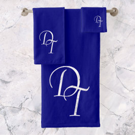 Monogramme - bleu marine
