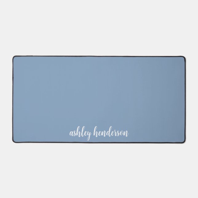 Monogramme bleu Pastel simple pour dames (Recto)