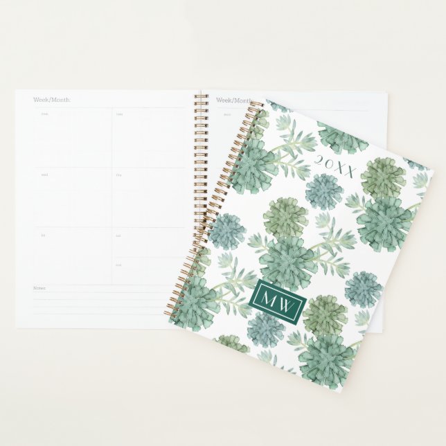 Monogramme | Bonheur des Plantes | Motif réussi (Devant avec enveloppe)