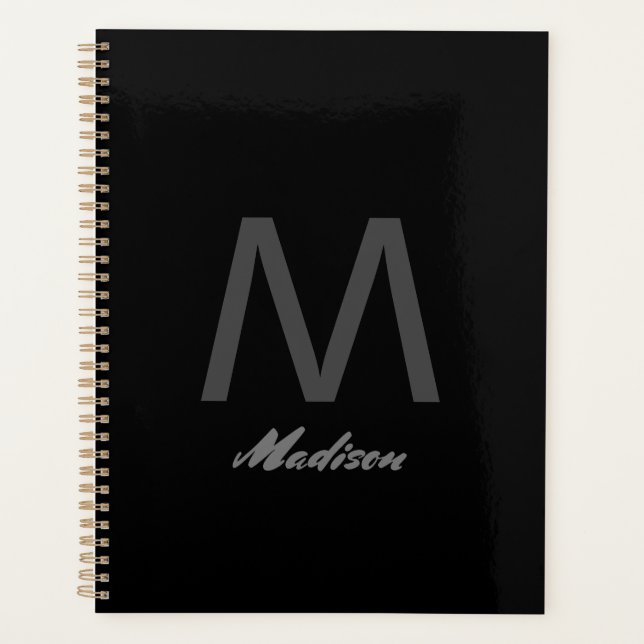 Monogramme Bridesmaid-Trauzeugen Hochzeitsgeschenk Planer (Vorderseite)
