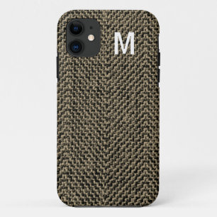 Monogramme Brown Tweed iPhone 5 Coque