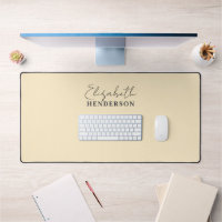Monogramme Calligraphie Girl Jaune