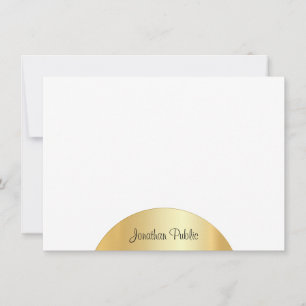 Monogramme calmé Élégant Modèle Faux Gold