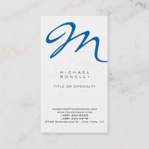 Monogramme Carte de visite standard tendance
