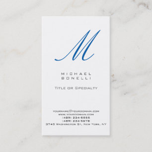 Monogramme Carte de visite standard tendance