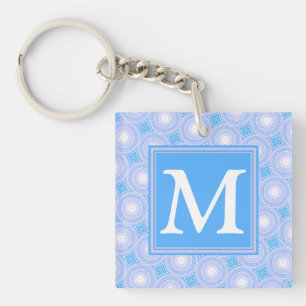 Monogramme Cercles bleu électrique motif