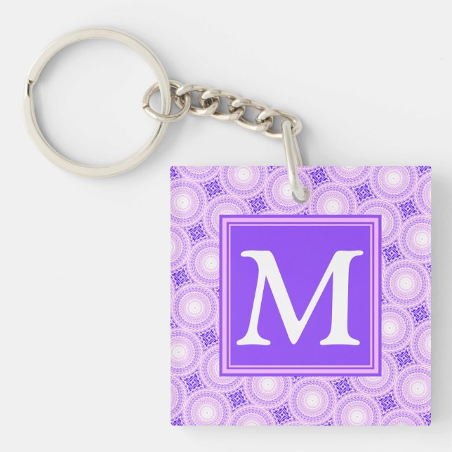 Monogramme cercles violets motif (Devant)