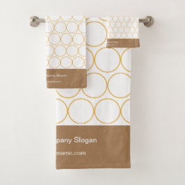 Monogramme classique élégant minimal blanc et café