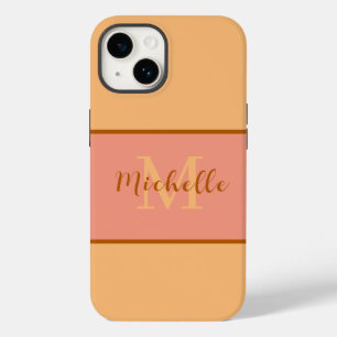 Monogramme Coque-Mate iPhone 14 coque