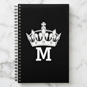 Monogramme Couronne Blanche Personnalisé