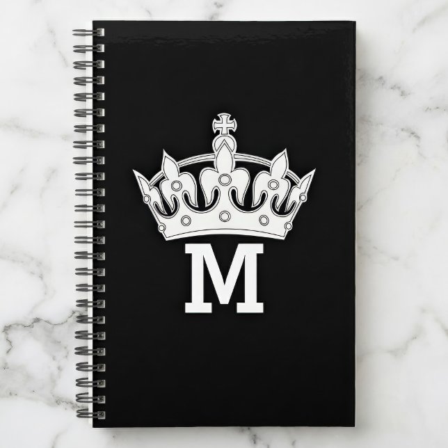 Monogramme Couronne Blanche Personnalisé (Créateur téléchargé)