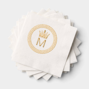 Monogramme Couronne Initiale S Cadre Clé Grecque C