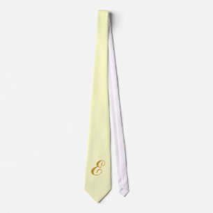 Monogramme Cravate jaune