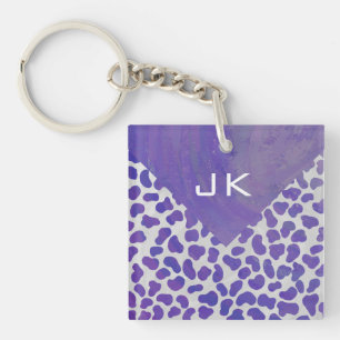 Monogramme Dalmatien violet et blanc