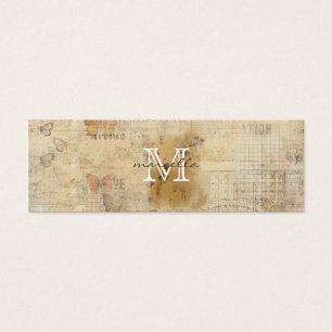 Monogramme d'arrière - plan de collage de papillo