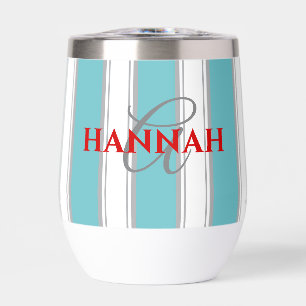Monogramme de bande de cabane en turquoise