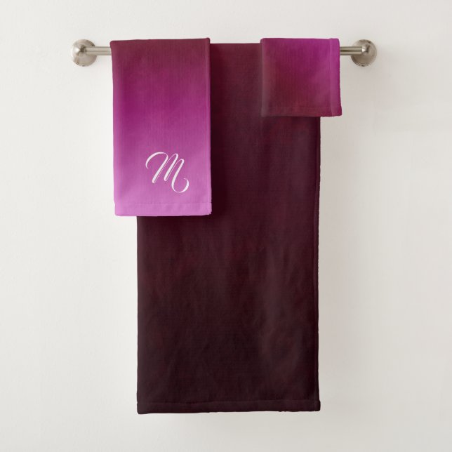 Monogramme de Bourgogne Ombre de roses indien (En situation)