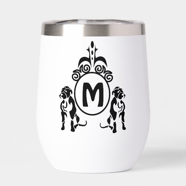 Monogramme de chien à deux gardes (Arrière)