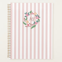 Monogramme de couronne Fleur sauvage rustique