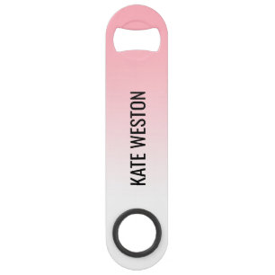 Monogramme de dégradé de coucher de soleil rose