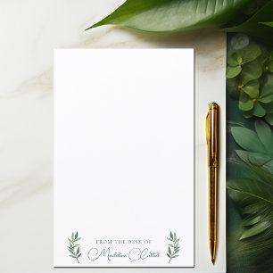 Monogramme de feuille botanique chic Papier statio