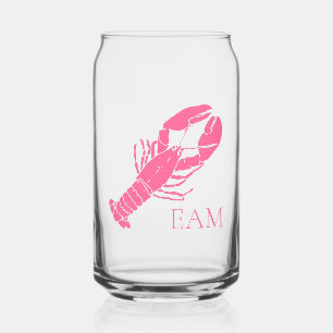 Monogramme de homard rose de Preppy
