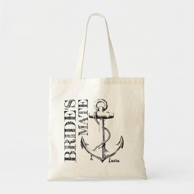 Monogramme de l'Ancre de croquis de mariage | SAC  (Devant)
