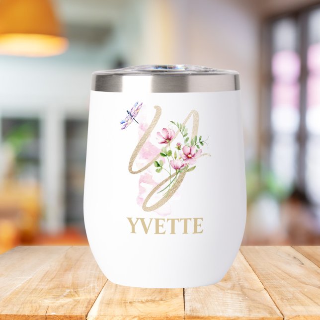 Monogramme de lettre Y en écriture dorée nom perso (Créateur téléchargé)