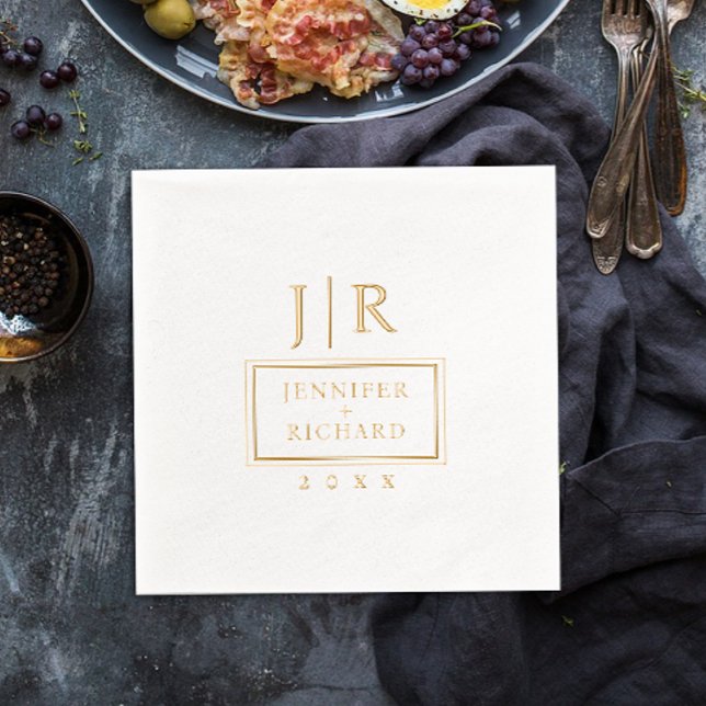 Monogramme de mariage avec initiales de nom géomét (Créateur téléchargé)