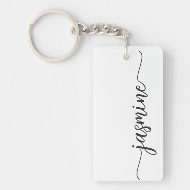 Monogramme de nom de script simple fille minimalis (Devant)