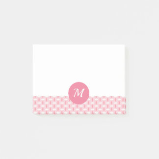 Monogramme de notes de post-it
