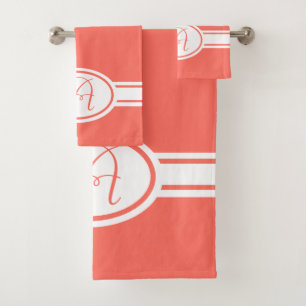 Monogramme de pantone Living Coral