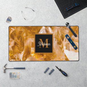 Monogramme de pierre de naissance Citrine moderne