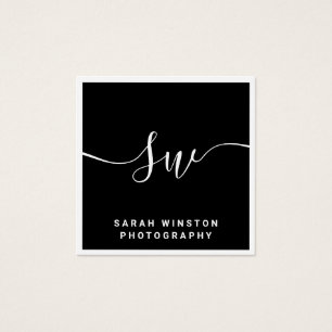 Monogramme de signature noire professionnelle