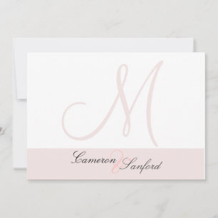 Monogramme des invitations de mariage personnalisé