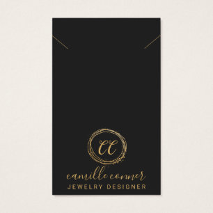 Monogramme d'or minimum - Collier de créateur de b